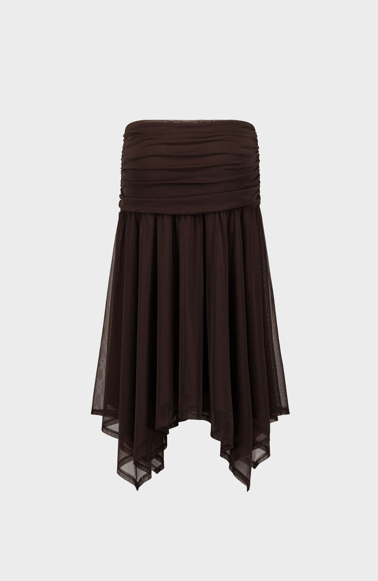 SAEMDI Elva Skirt, Alternate, color, Brown