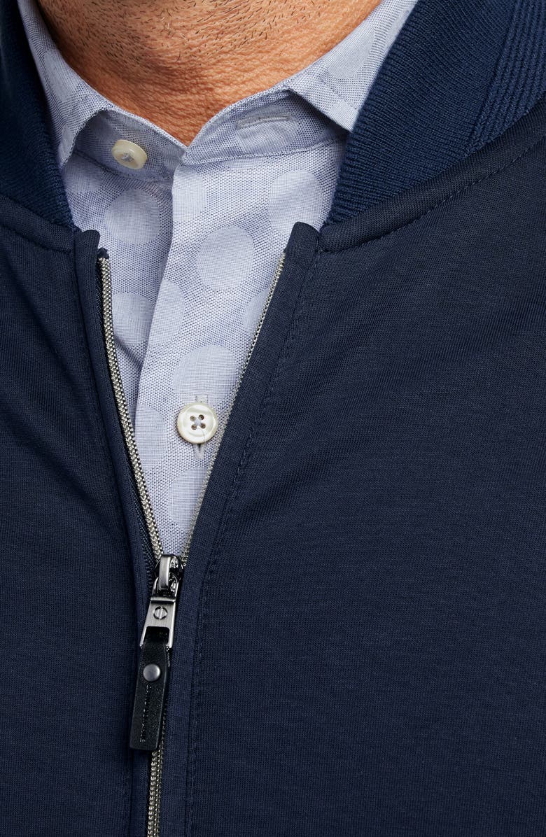 David Donahue Cruiser Bomber Jacket, Alternate, color, Navy