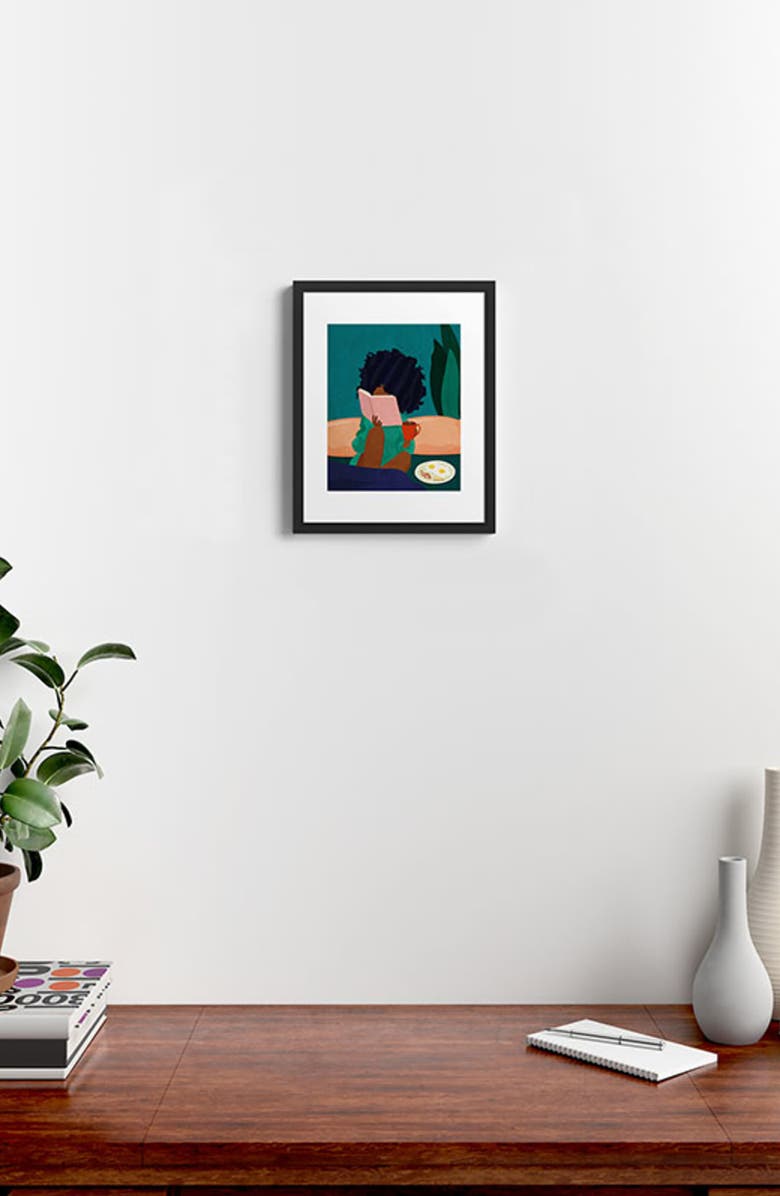 Deny Designs Stay Home #5 Framed Wall Art, Alternate, color, Blue