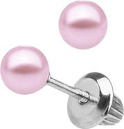 Mignonette Sterling Silver & Cultured Pearl Earrings