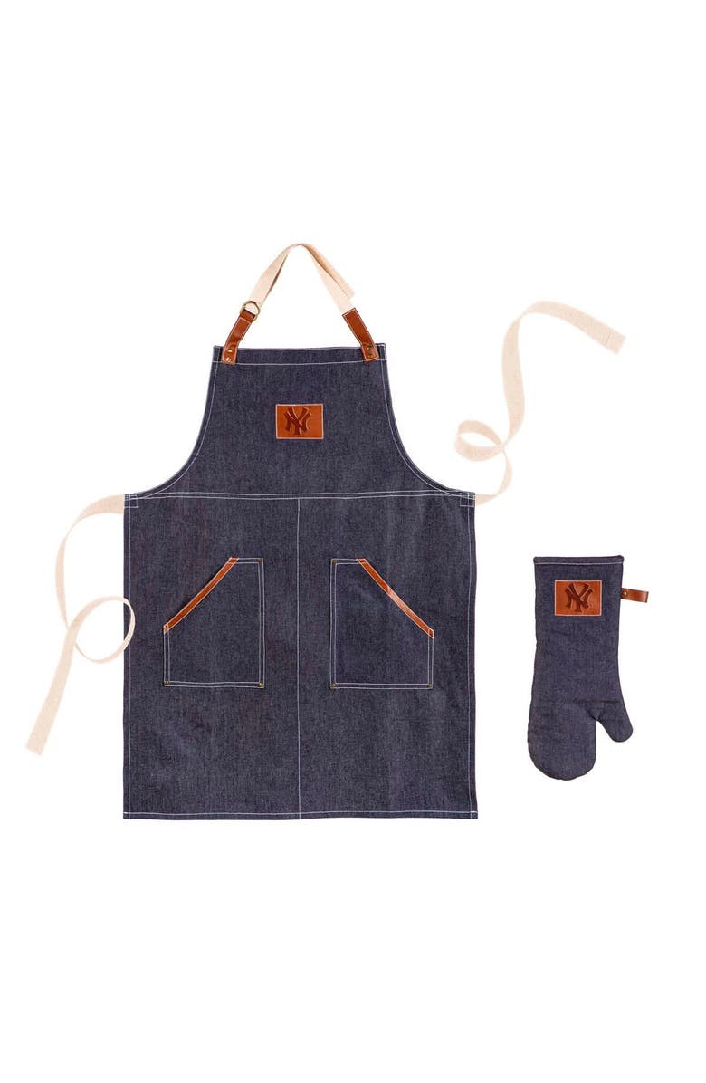 Evergreen Enterprises New York Yankees Grill Apron and Glove Set, Main, color, 