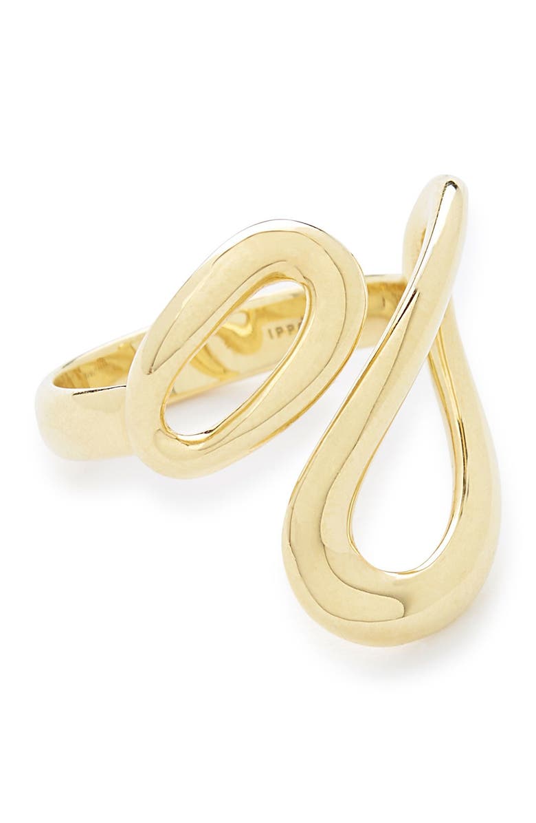 Ippolita Cherish 18K Yellow Gold Bypass Ring - Size 7, Main, color, 