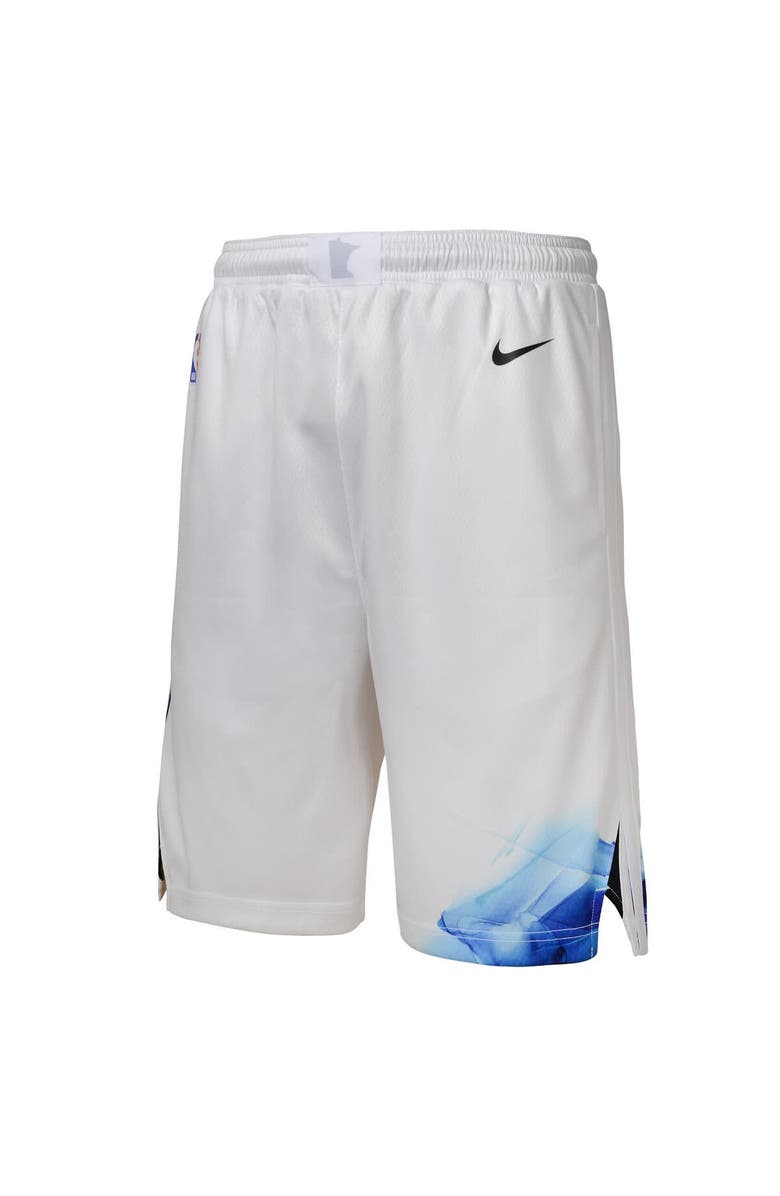 Nike Youth Nike  White Minnesota Timberwolves 2024/25 City Edition Swingman Performance Shorts, Alternate, color, 