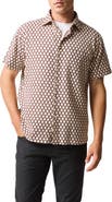 Rodd & Gunn Nelson Creek Neat Floral Print Short Sleeve Cotton Button-Up Shirt