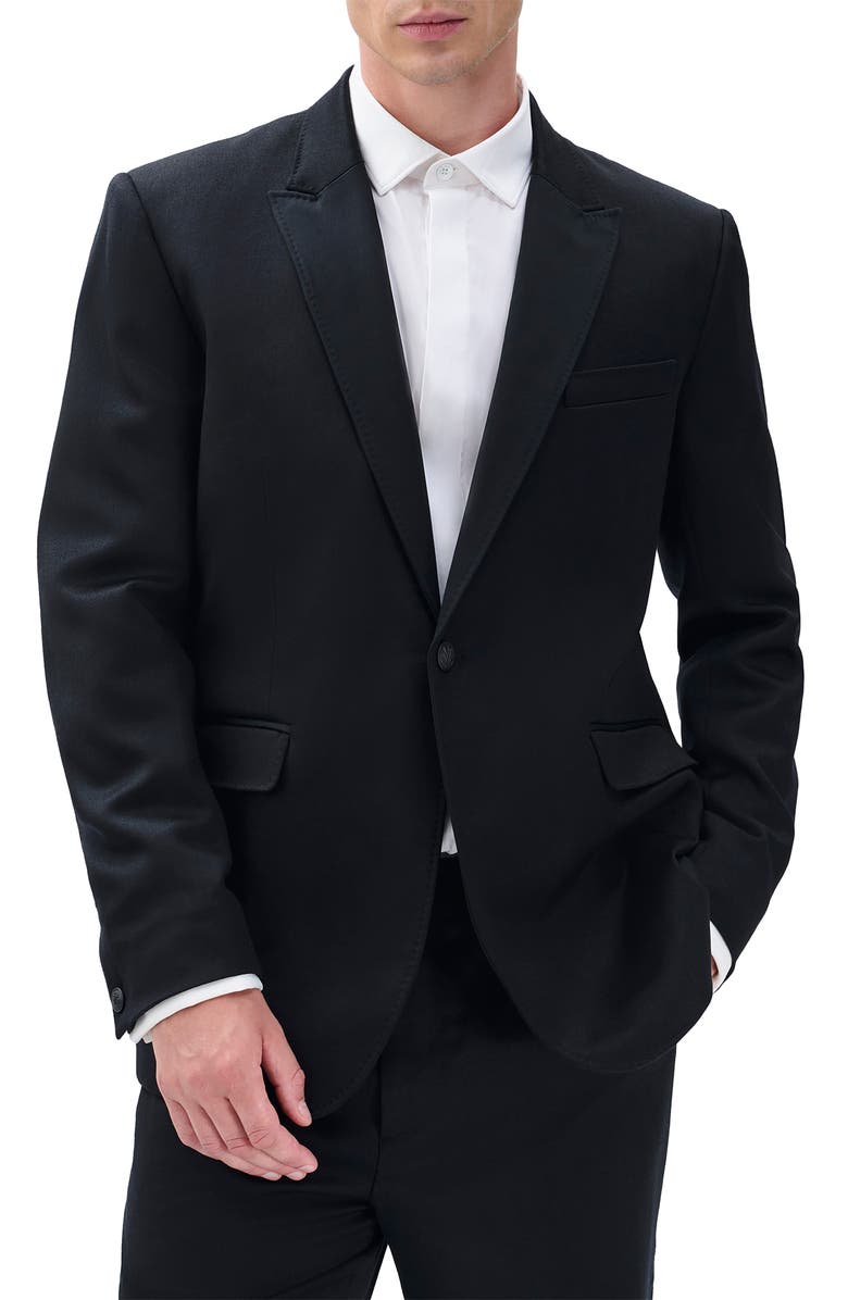rag & bone Butler Wool Tuxedo Blazer, Main, color, Black