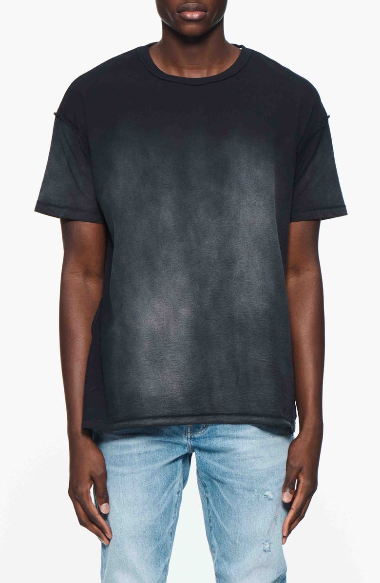 PURPLE BRAND Textured Inside Out Cotton Graphic T-Shirt, Main, color, 