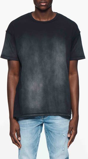 Textured Inside Out Cotton Graphic T-Shirt