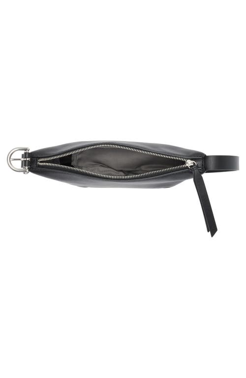 Rag & Bone Small Mercer Leather Hobo Bag In Black