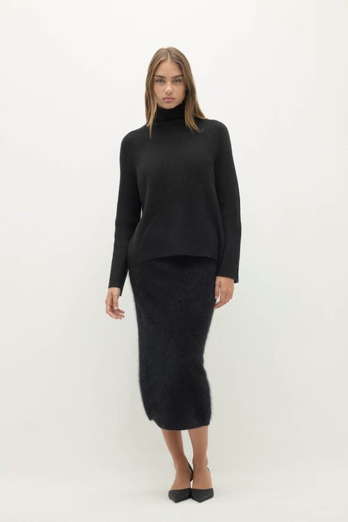 Naked Cashmere Kora Cashmere Mock Neck In Black