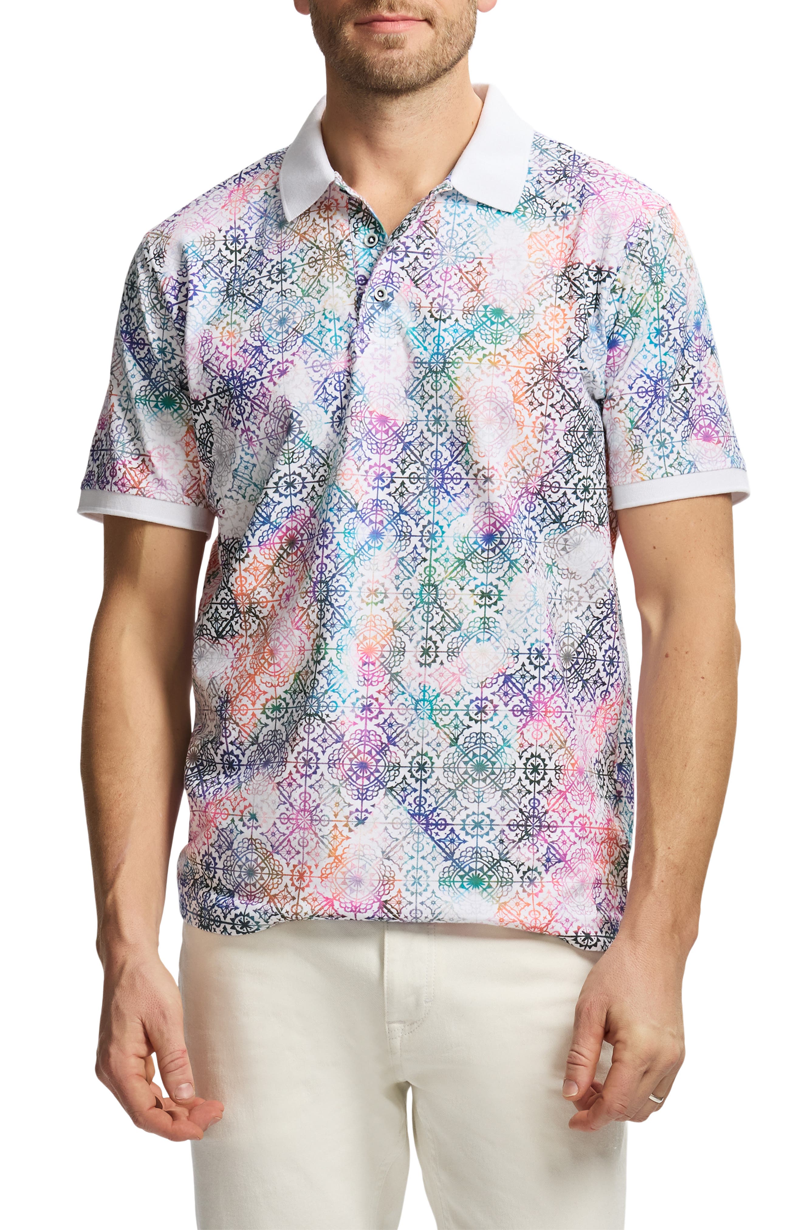Robert Graham Gower Cotton Knit Polo