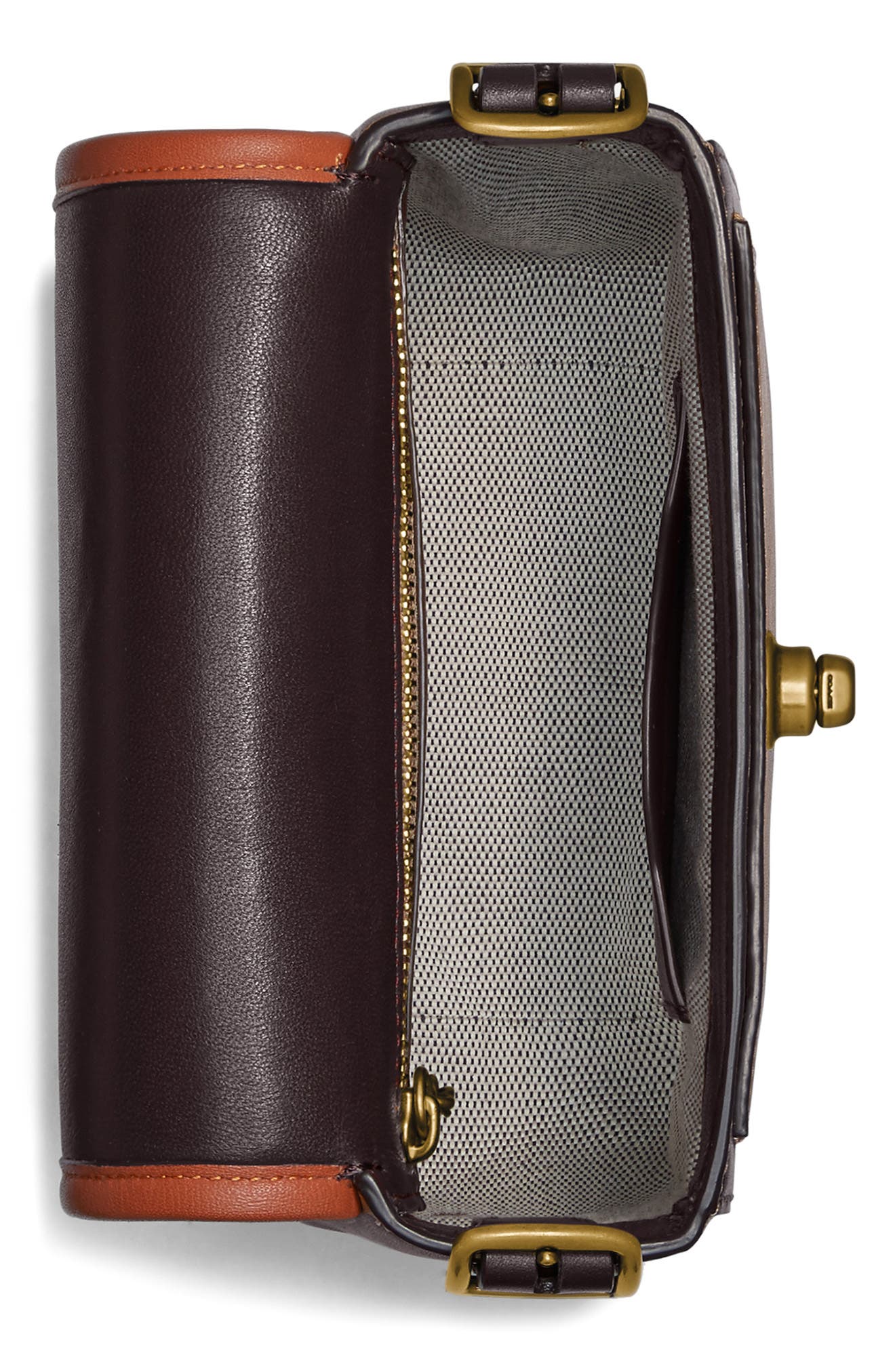 COACH Rambler Colorblock Leather Crossbody Bag, Alternate, color, 