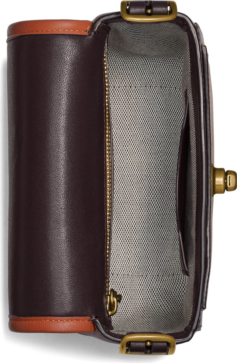 COACH Rambler Colorblock Leather Crossbody Bag, Alternate, color,