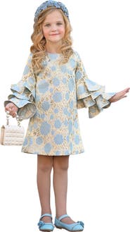 Mia Belle Girls Girls Ruffle Sleeve Cute Dress