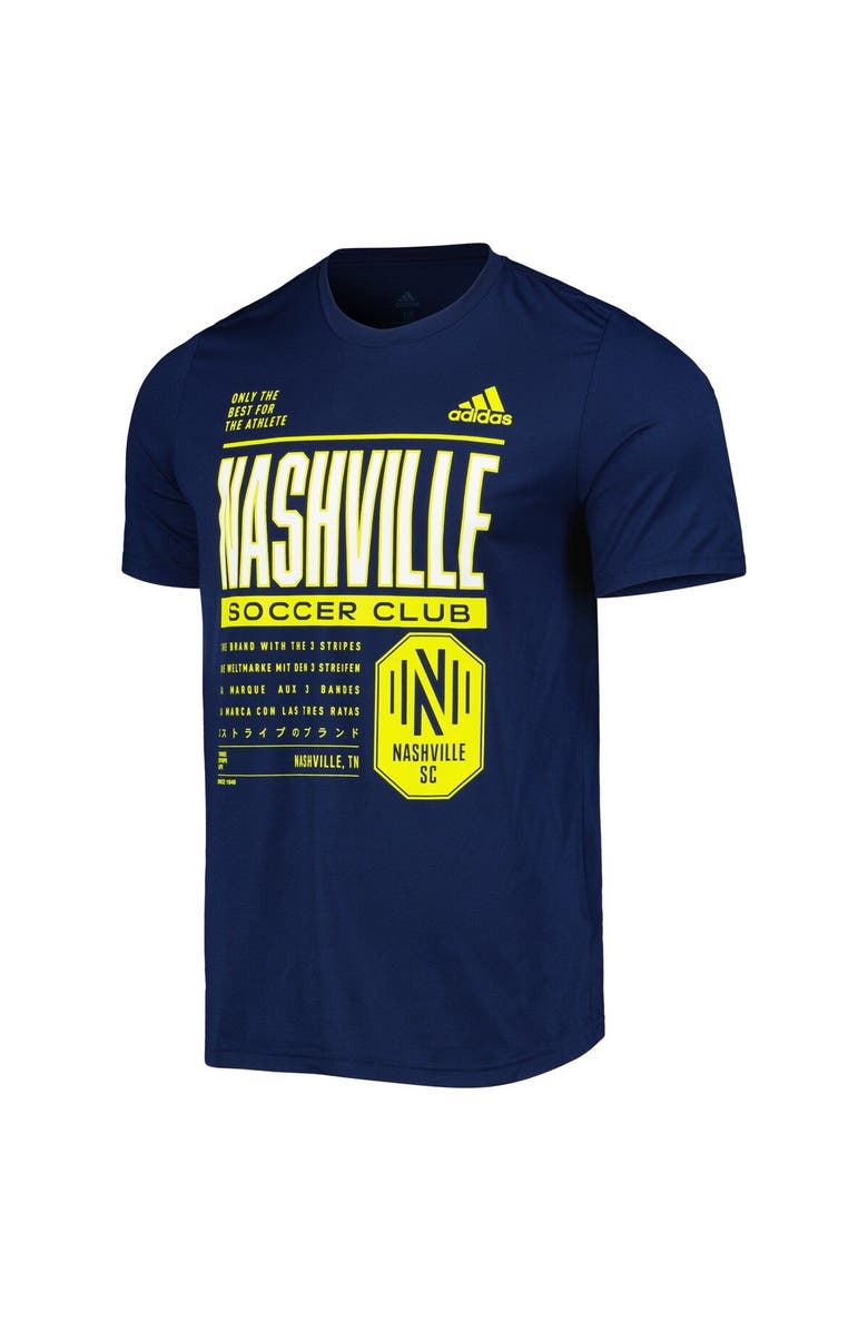 adidas Men's adidas Navy Nashville SC Club DNA Performance T-Shirt, Alternate, color, 