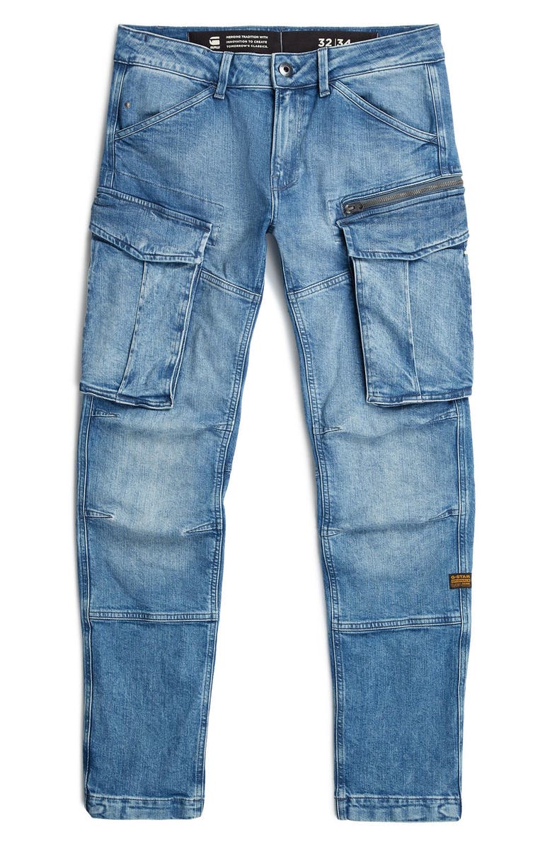 G-STAR Rovic Zip 3D Tapered Fit Cargo Jeans, Alternate, color,