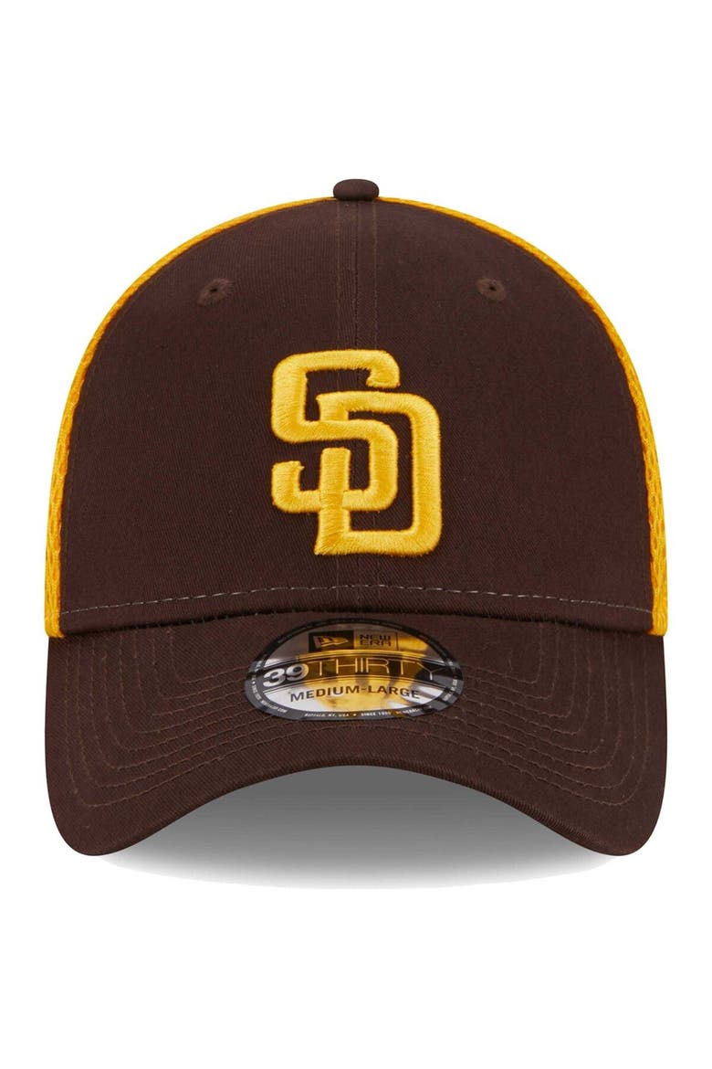 Men's New Era Brown San Diego Padres Team Neo 39THIRTY Flex Hat, Alternate, color, Brown