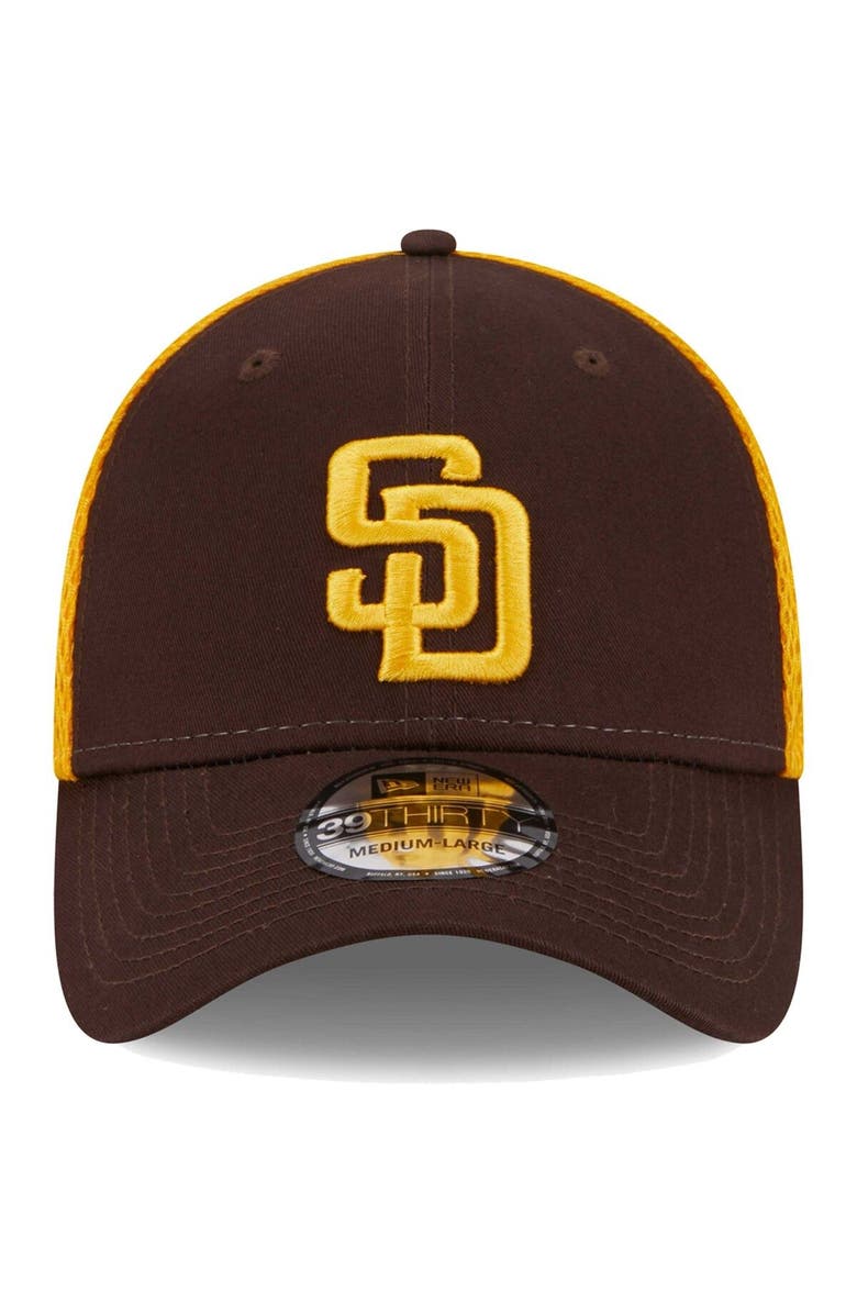 New Era Men's New Era Brown San Diego Padres Team Neo 39THIRTY Flex Hat, Alternate, color, Brown
