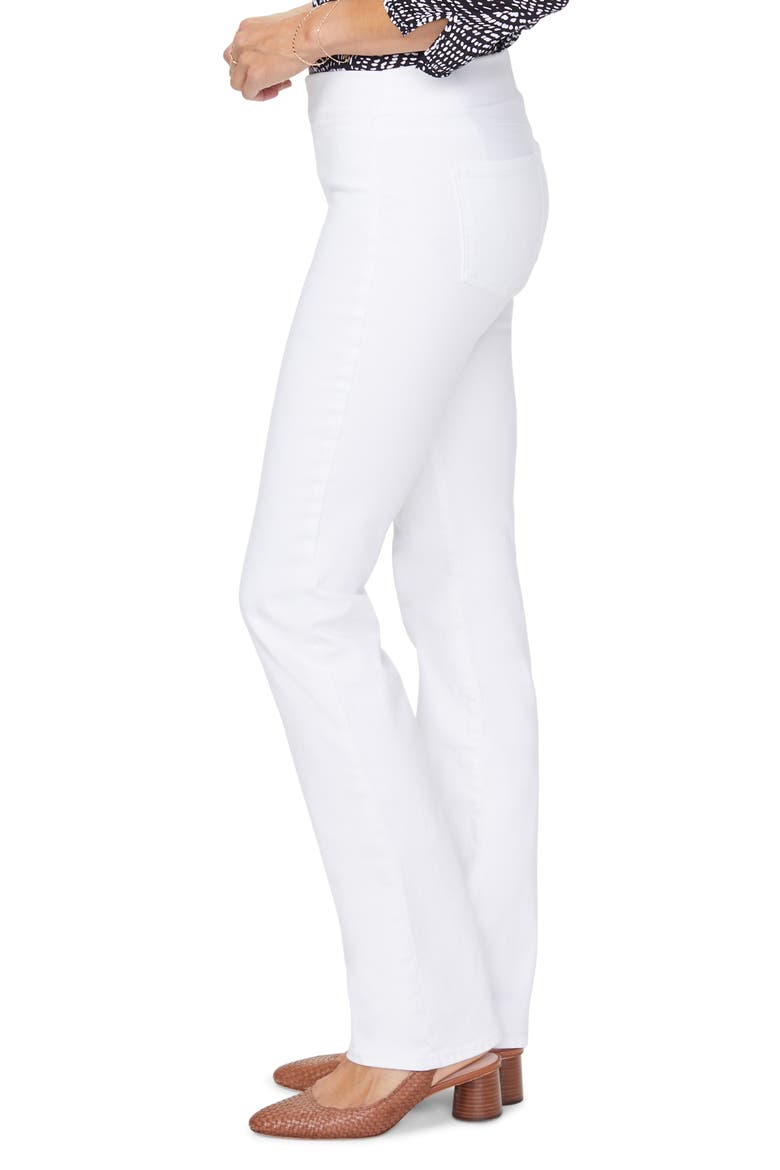 Cool Embrace Pull-On Straight Leg Jeans, Alternate, color, OPTIC WHITE