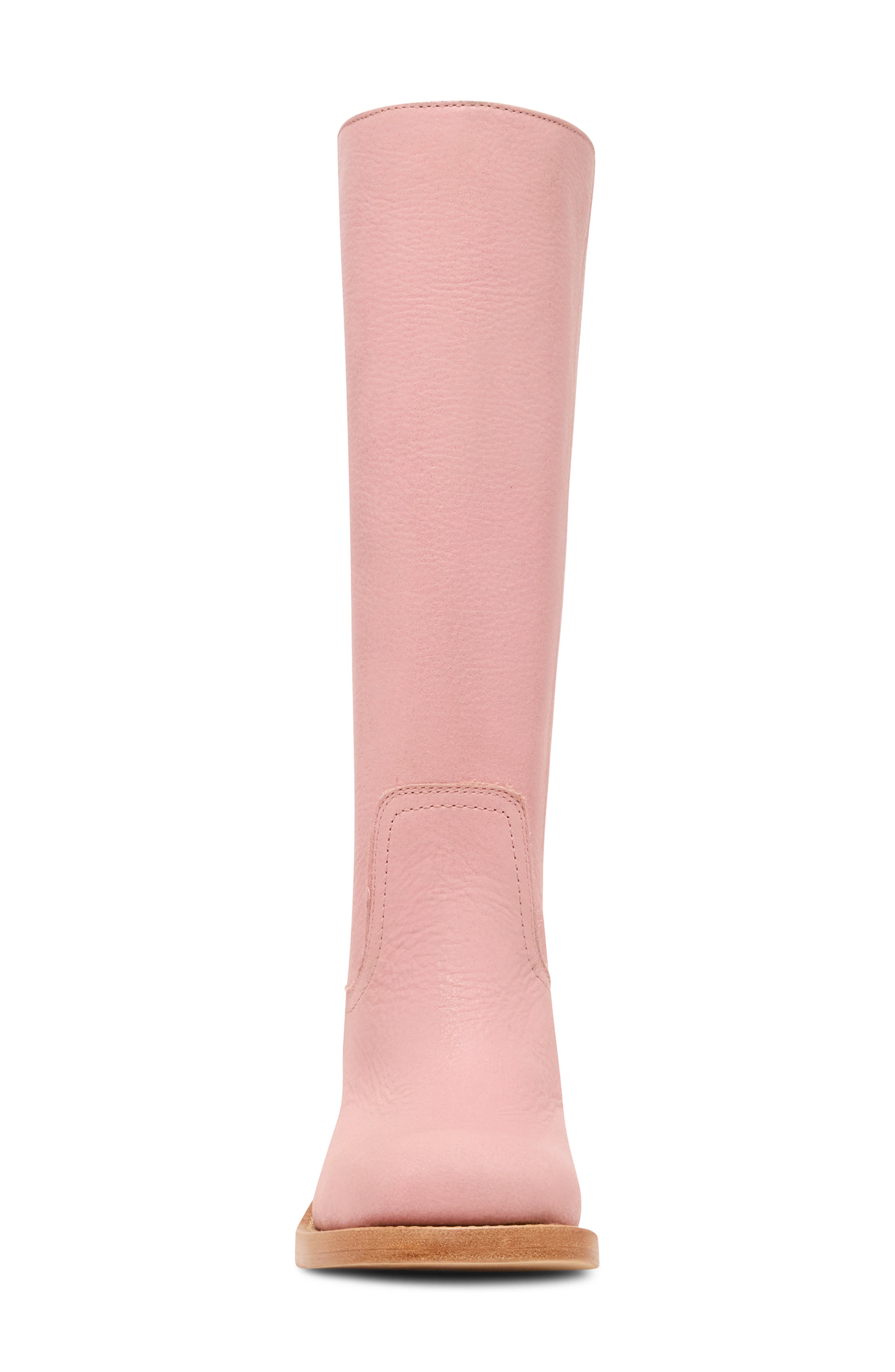 Riggs Knee High Boot, Alternate, color, PINK LEATH