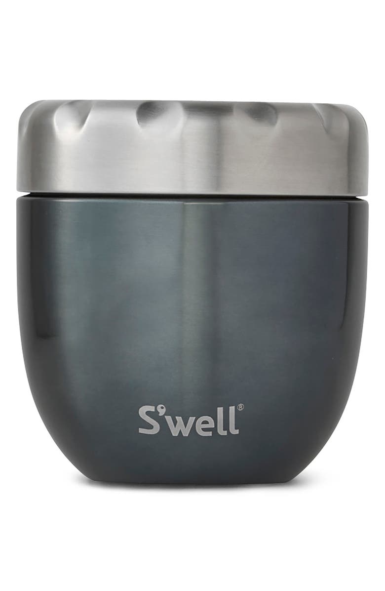 S'well Blue Suede Eats<sup>™</sup> Insulated Stainless Steel Bowl & Lid, Main, color,
