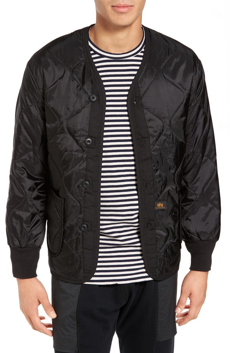 Alpha Industries ALS/92 Liner Jacket, Main, color, Black