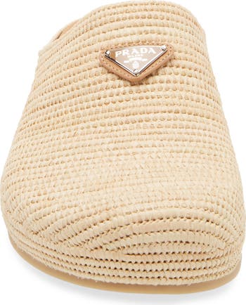 セールPRADA 2S2997_2C2T_F0018 RAFFIA MULES Natural Raffia mules | PRADA