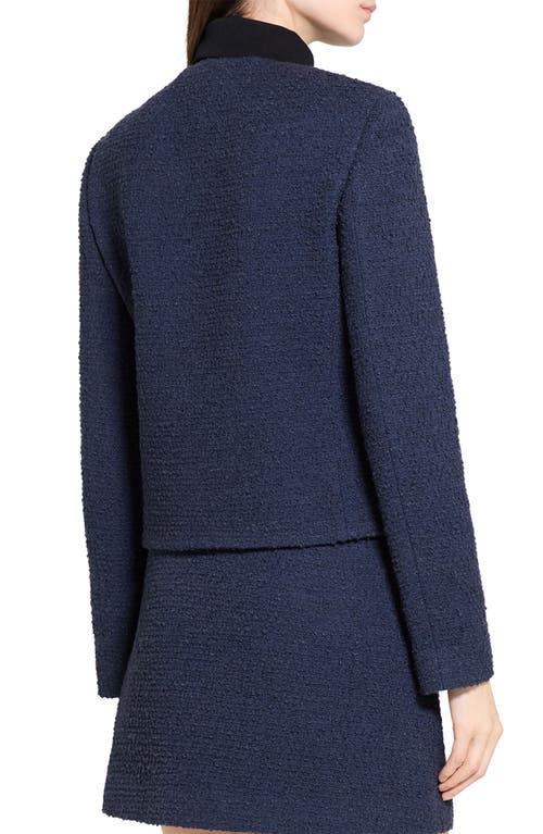 Theory Tweed Jacket In Blue