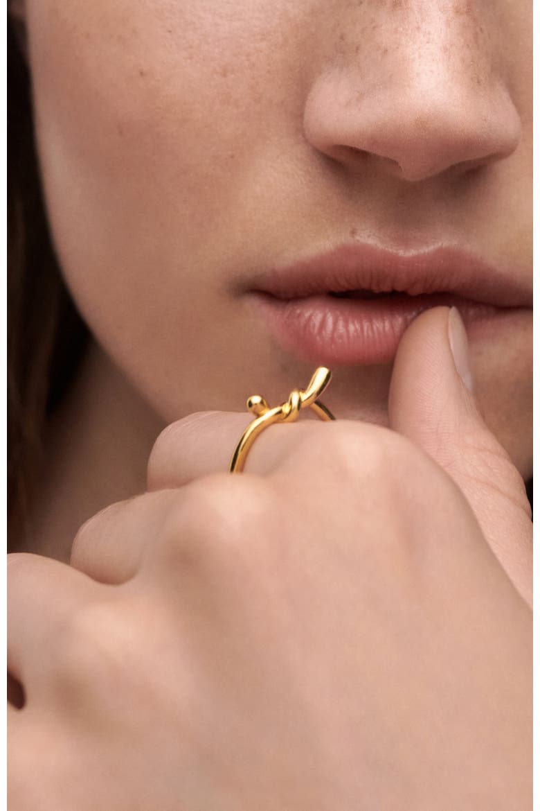 Twist Ring, Alternate, color, Gold