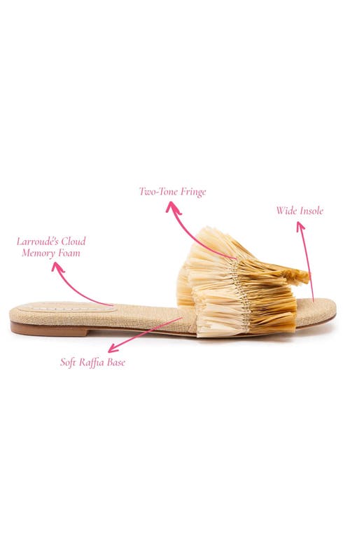 Larroude Larroudé Ivy Fringe Flat In Brown Fringe