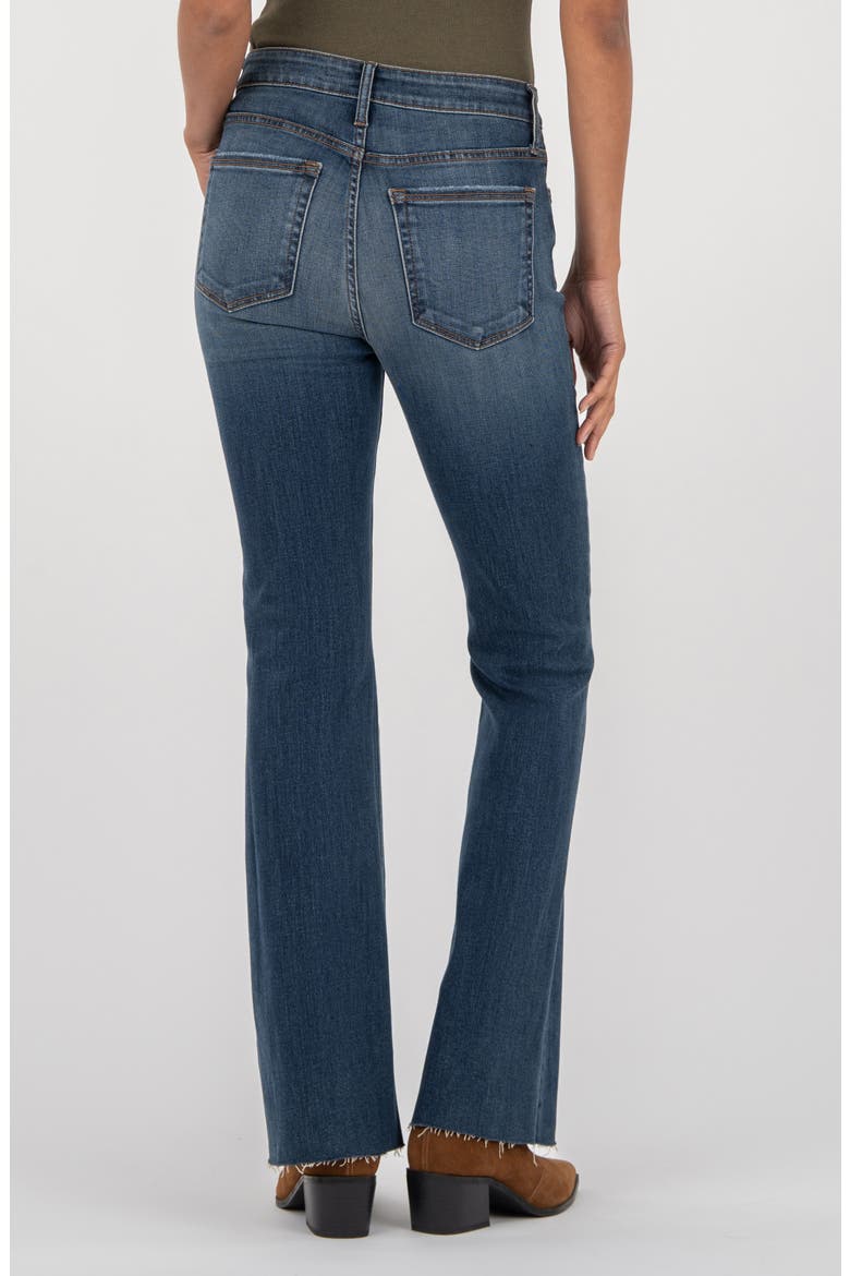 Stella Raw Hem High Waist Flare Jeans, Alternate, color, INTRIGUING