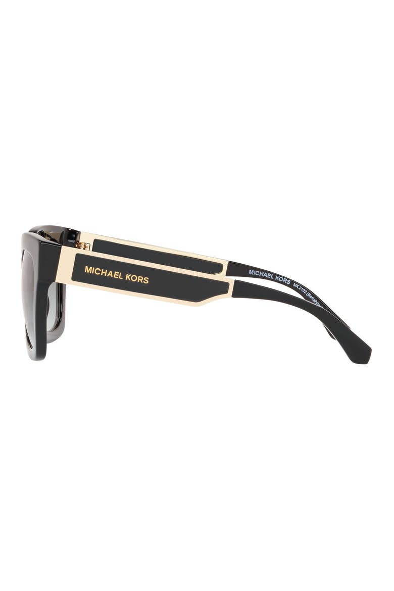 54mm Gradient Square Sunglasses, Alternate, color, BLACK
