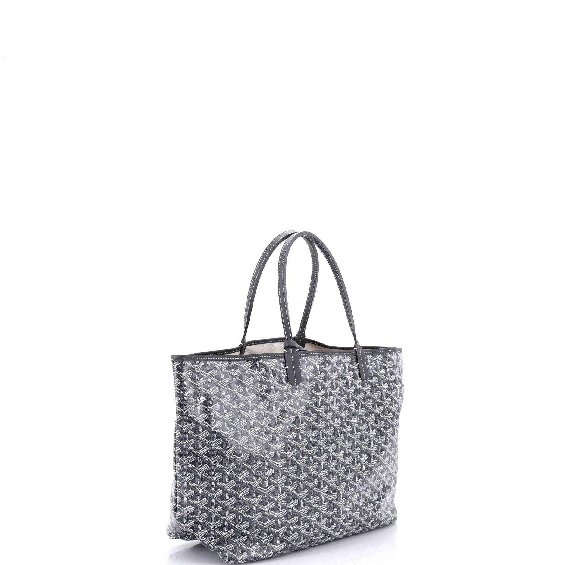 Pre-Owned Goyard Saint Louis Tote Coated Canvas PM, Alternate, color, Gray