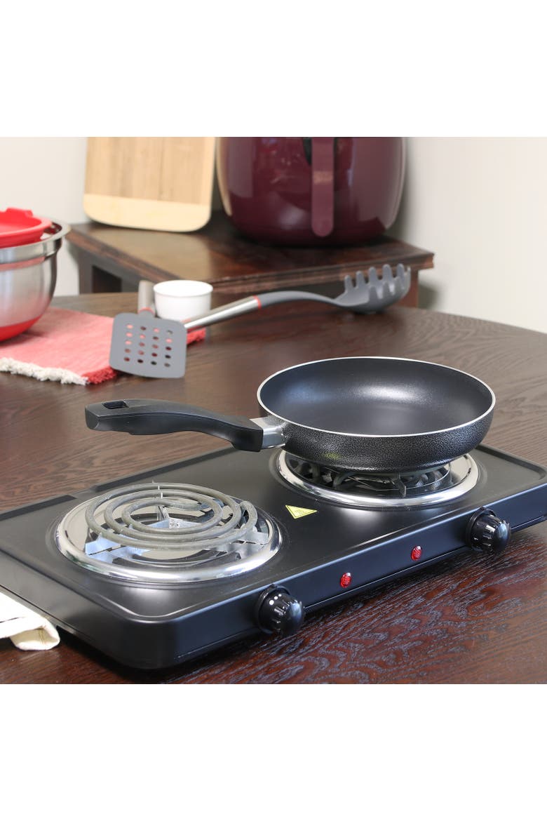 Clairborne 8 Inch Aluminum Frying Pan, Alternate, color, Grey