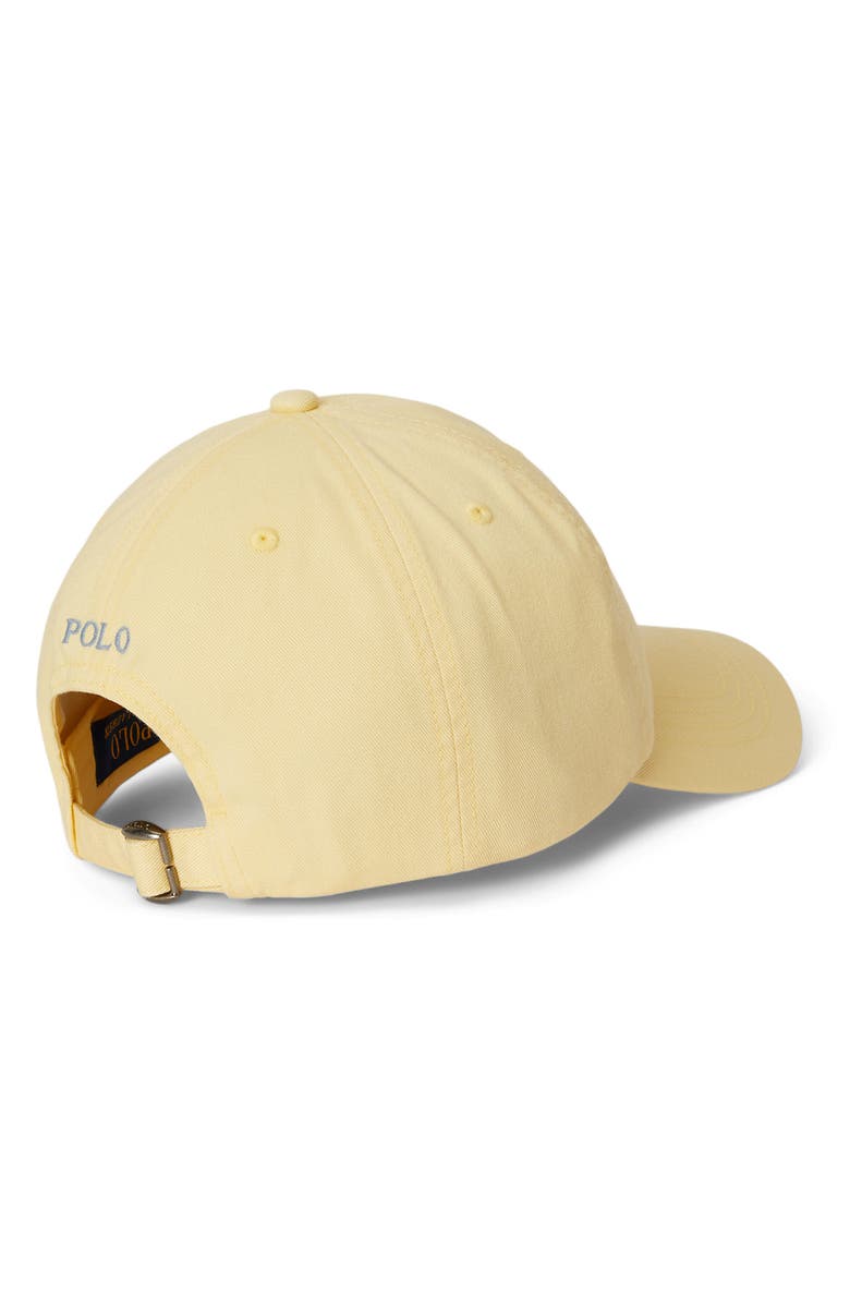 Polo Ralph Lauren Kids' Adjustable Cotton Chino Baseball Cap, Alternate, color, T-Bird Yellow