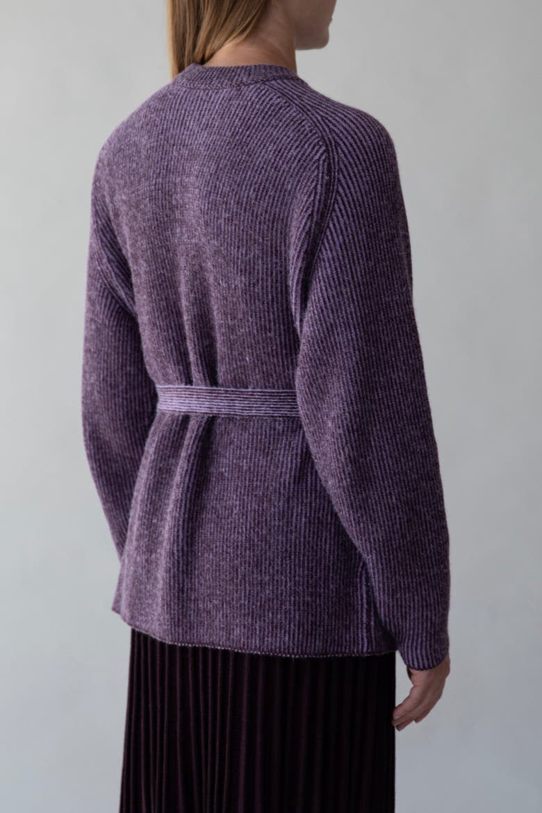 Lesse Cardigan, Alternate, color, AUBERGINE