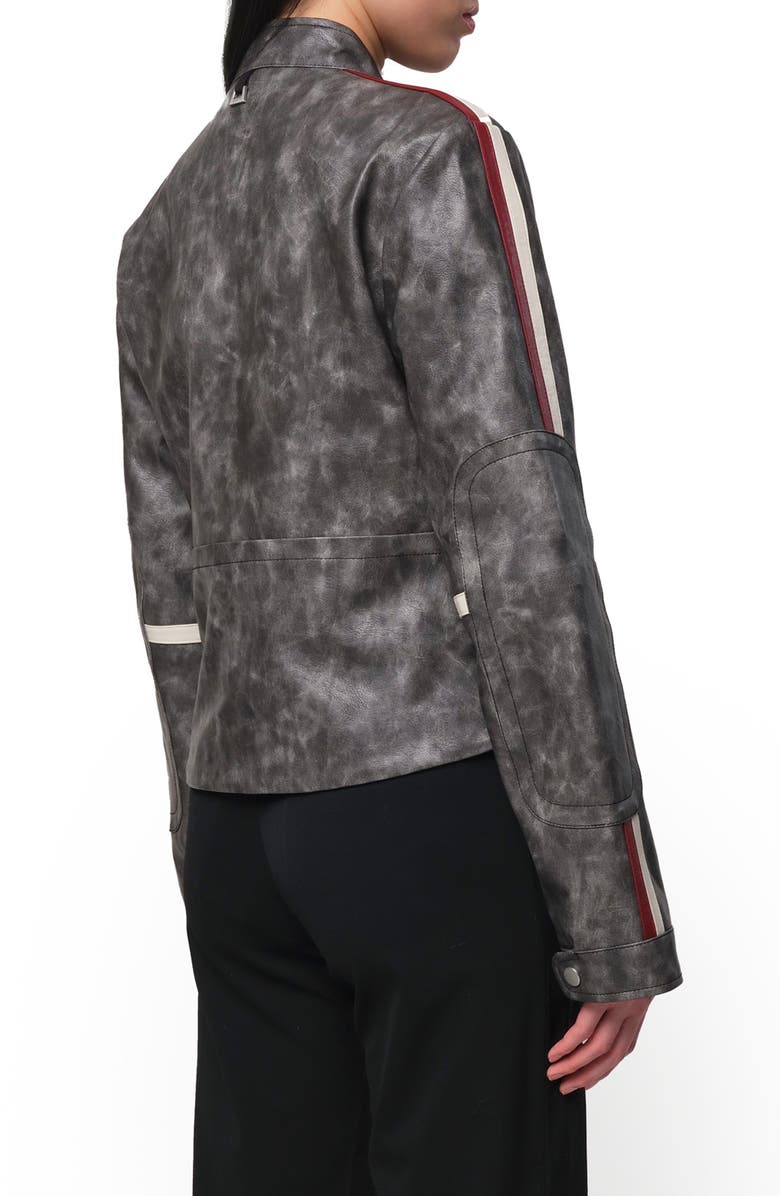 Apparis Casey Distressed Crop Faux Leather Moto Jacket, Alternate, color,