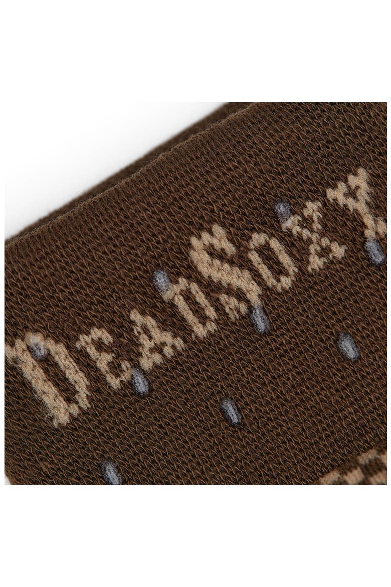 Axl Mid-Calf Premium Novelty Dress Socks, Alternate, color, BROWN