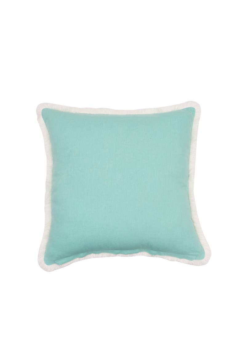 Starfish Sand Dollars Cotton Blend Accent Throw Pillow 18" x 18", Alternate, color, Blue