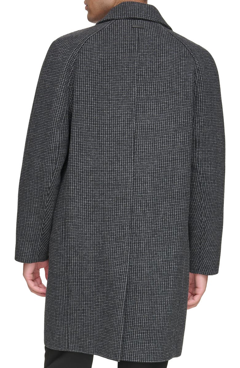 Andrew Marc Rennell Wool Blend Coat, Alternate, color, Charcoal Houndstooth