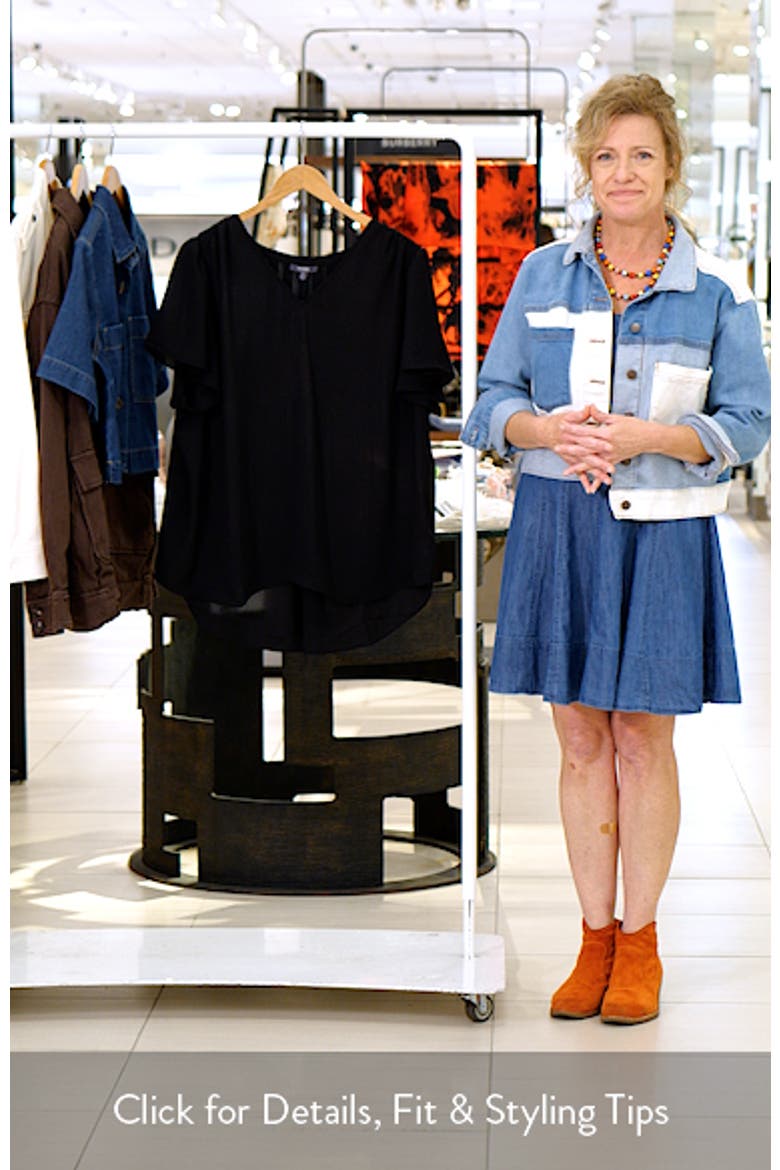 Pintuck Flutter Sleeve Top video
