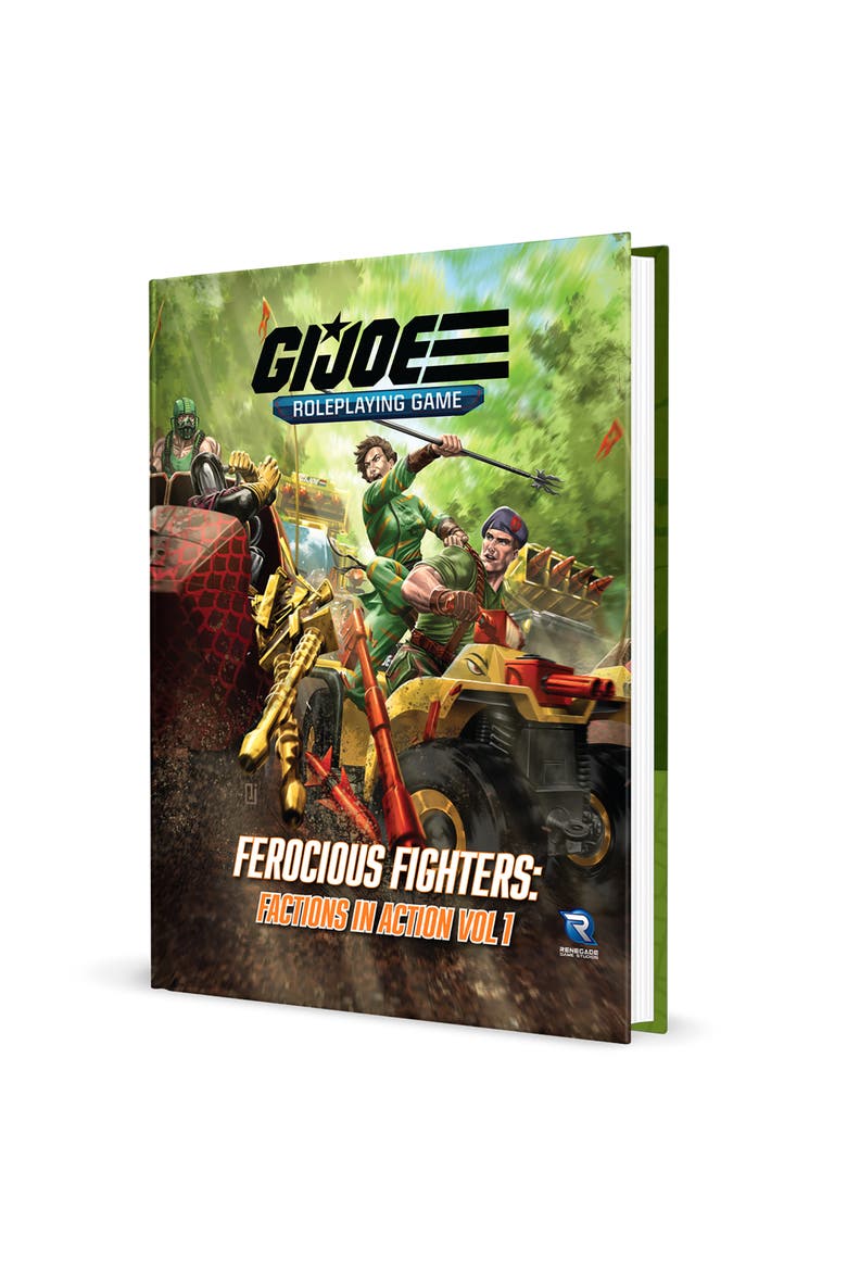 G.I. JOE RPG Ferocious Fighters Factions in Action Vol. 1 Hardcover Sourcebook, Main, color, Multicolored