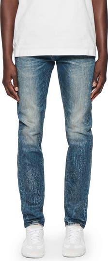 Crackle Coated Skinny Jeans