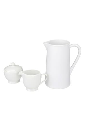 Bia Cordon Bleu Table Basics Pitcher, Sugar Bowl & Creamer Dish Set In White