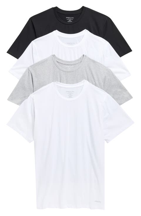 4-Pack Cotton Crewneck Undershirts