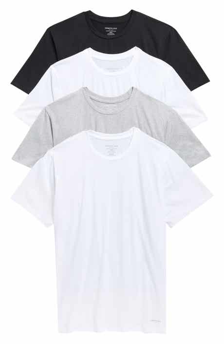 4-Pack Cotton Crewneck Undershirts