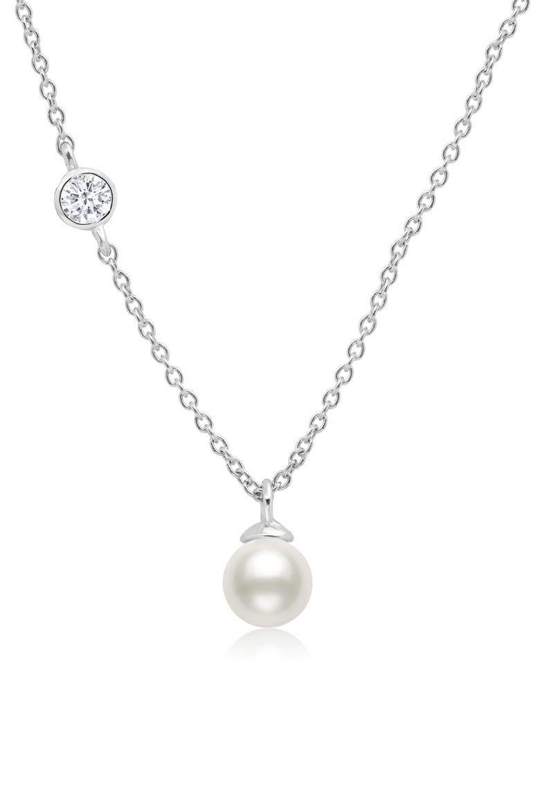 Cultured Pearl Pendant Necklace, Main, color, PEARL/ IVORY