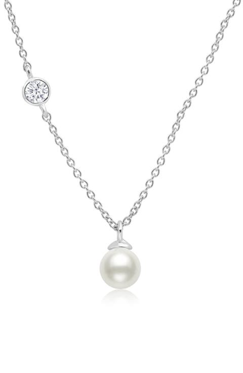 Cultured Pearl Pendant Necklace