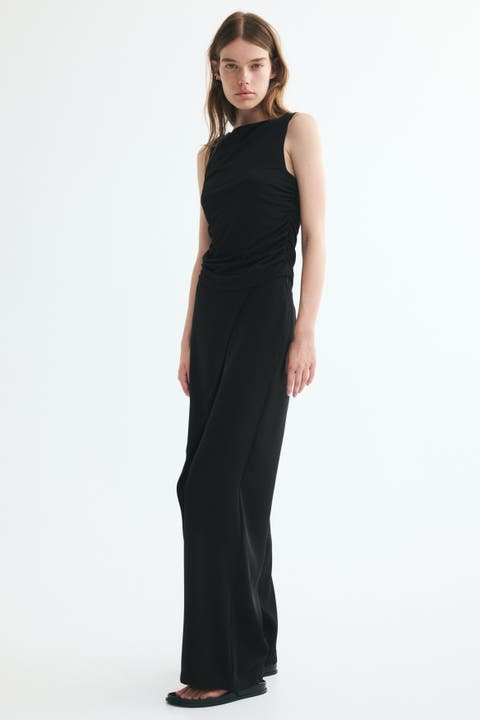 Wrap-detail Twill Pants