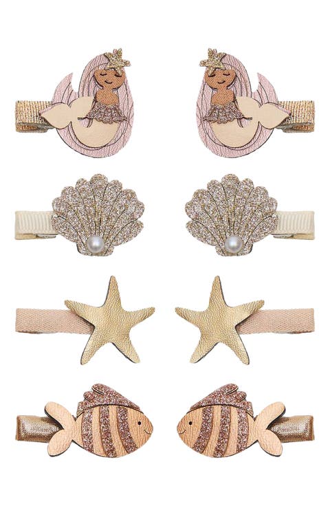 Kids' Mermaid 8-Pack Mini Hair Clips