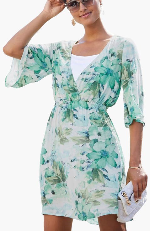 Women's Floral Layered Look Dress